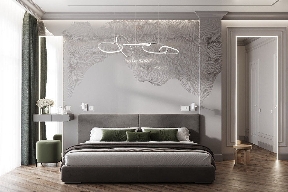 Спальная комната в классическом стиле, подборка идей