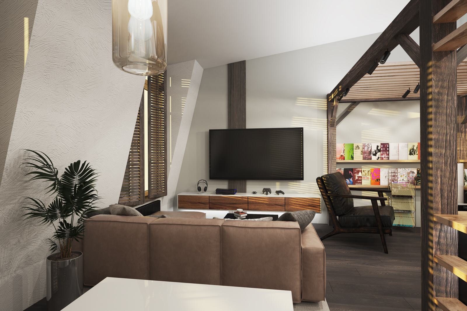 Квартира в г. Пушкин. Мансарда 74кв.м.