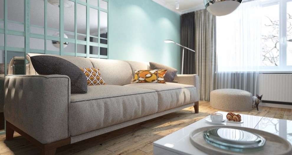 Обложка проекта: Дизайнерский интерьер "Завтрак у Тиффани"