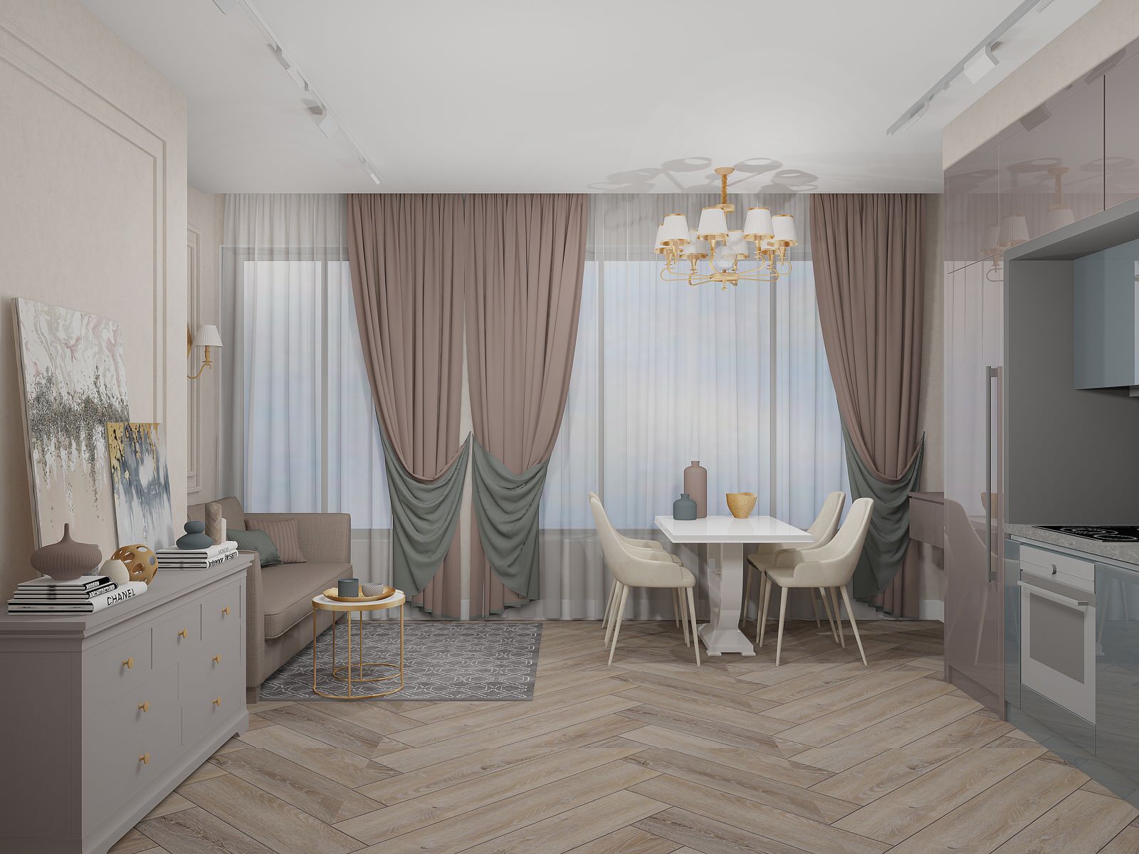 Обложка проекта: Квартира современная классика