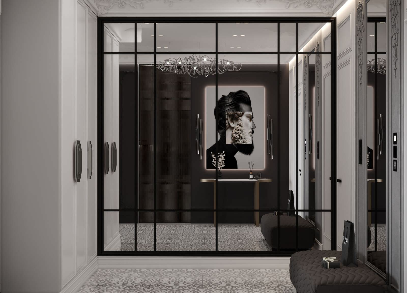 Дизайн трехкомнатной квартиры 170 м2