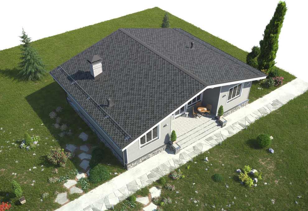 Каркасный дом в скандинавском стиле