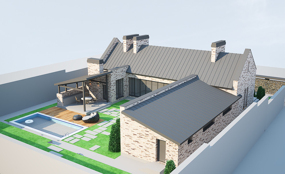 Проект индивидуального жилого дома в п.Усть-Кинельский г.Самары