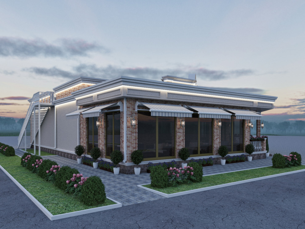 Архитектура здания для ресторана