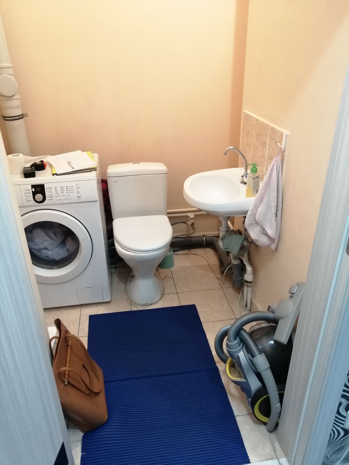 Санузел в стиле ЛОФТ