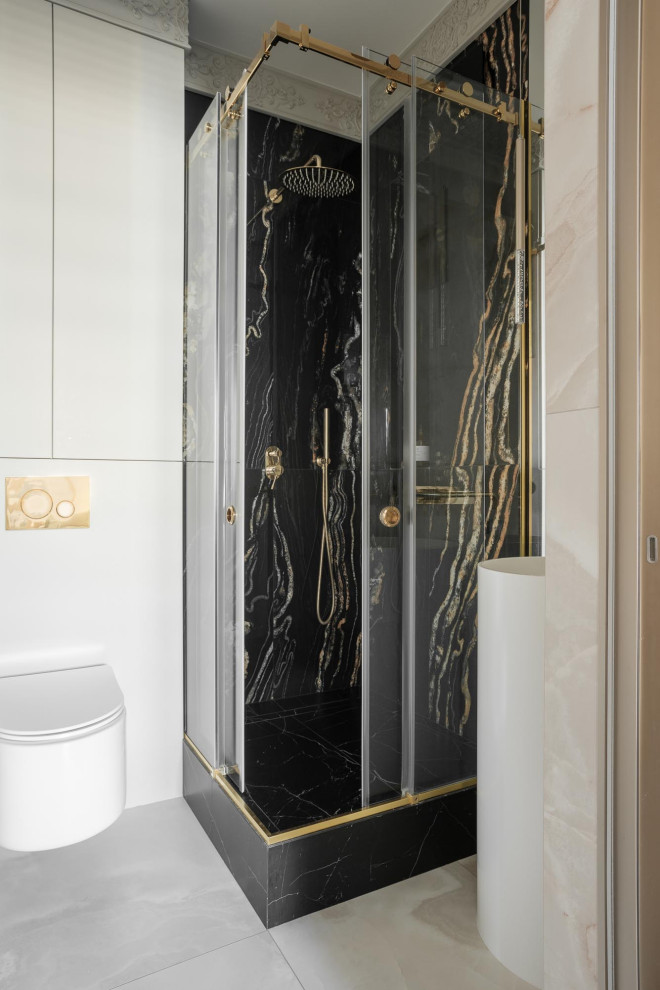 Обложка проекта: Дизайн проект квартиры 95 м2 ЖК " Richmond Residence "душевая