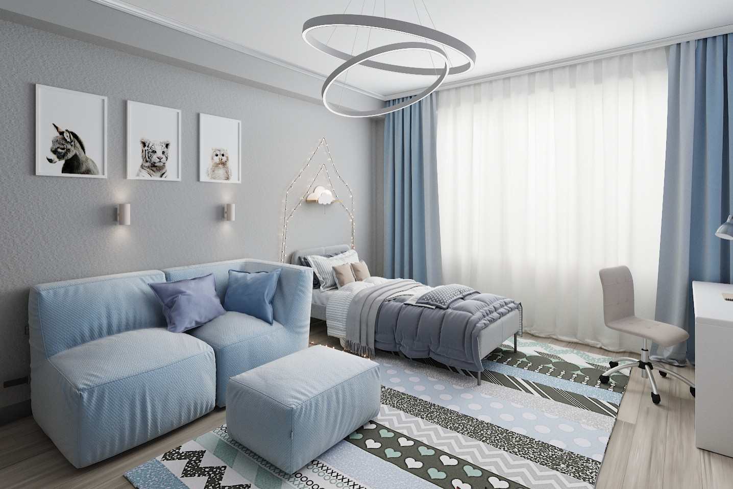 Трехкомнатная квартира в ЖК "Серебряный бор"