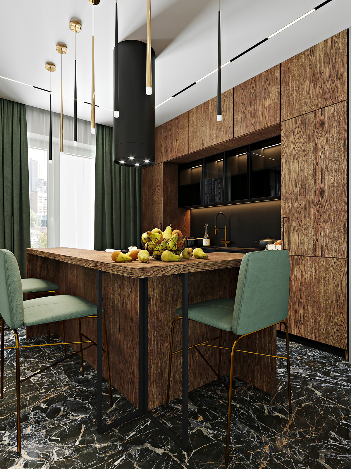 Современный дизайн квартиры-студии