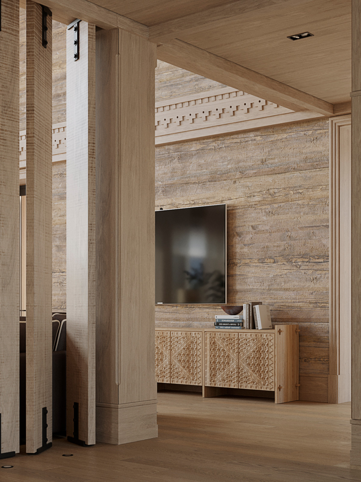 Архитектурное решение интерьера гостиной