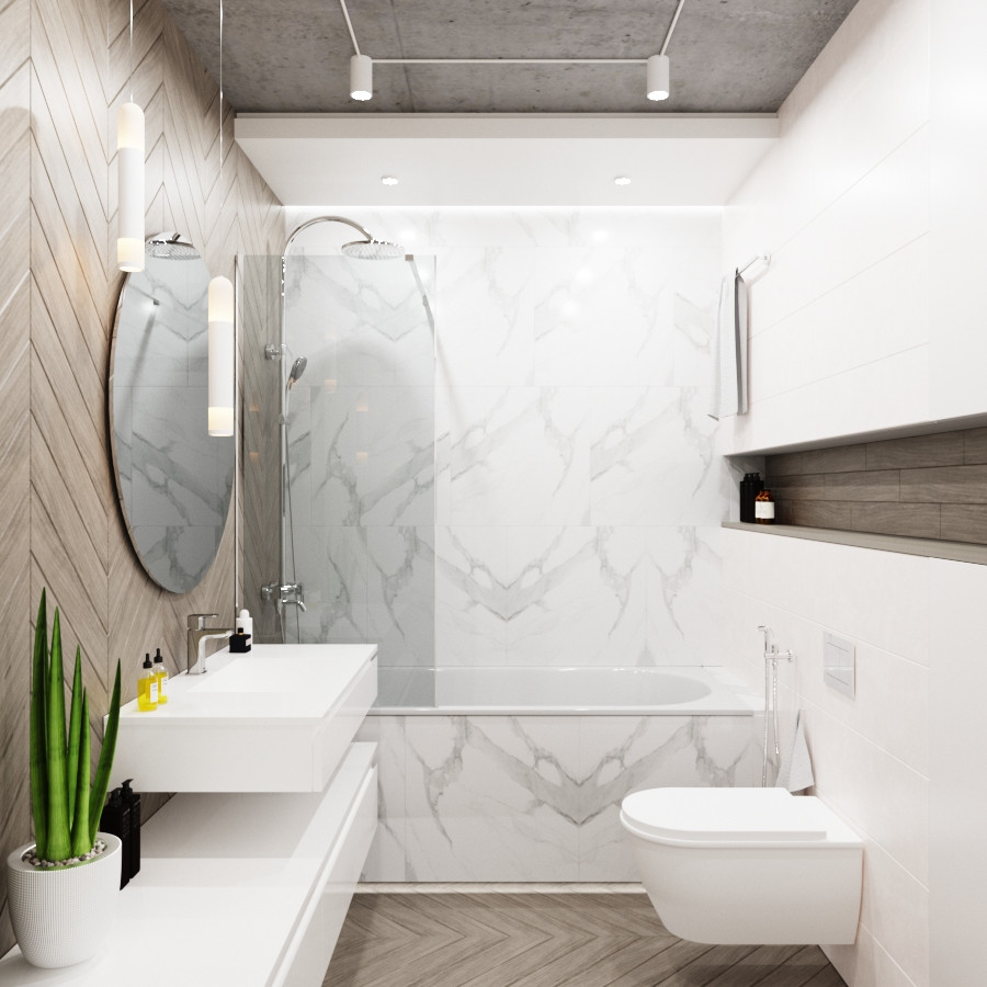 Бетон и мрамор