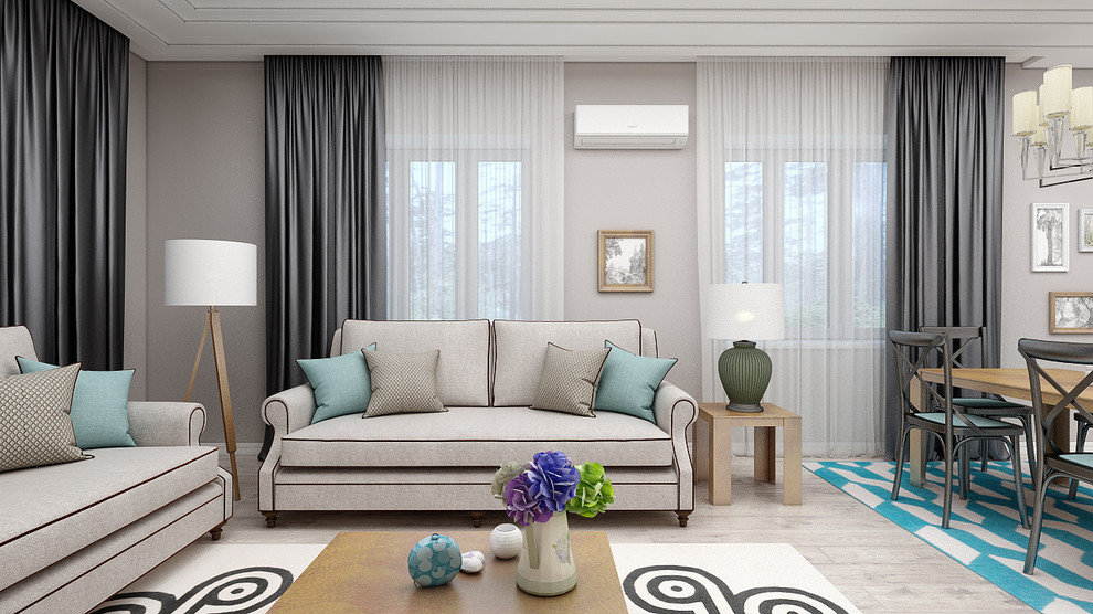 Дизайн первого этажа жилого дома