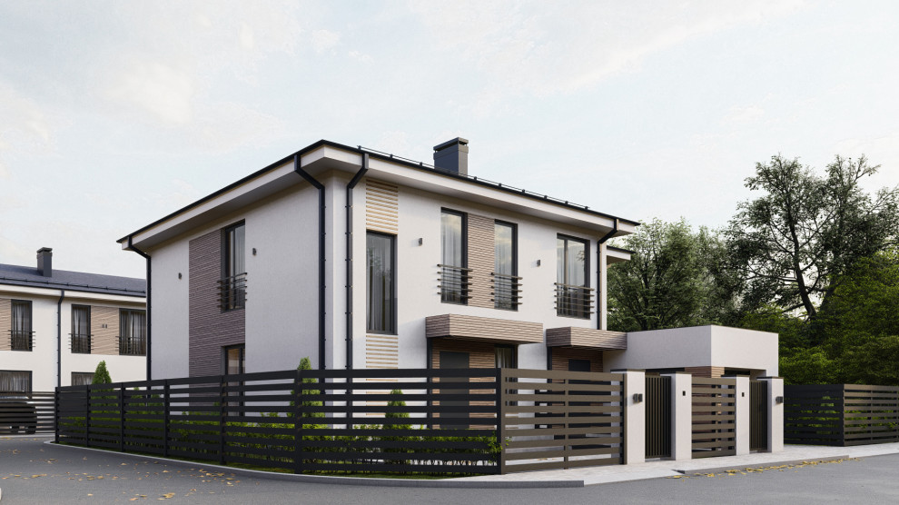 Обложка проекта: Визуализация таунхаусов в Тюмени