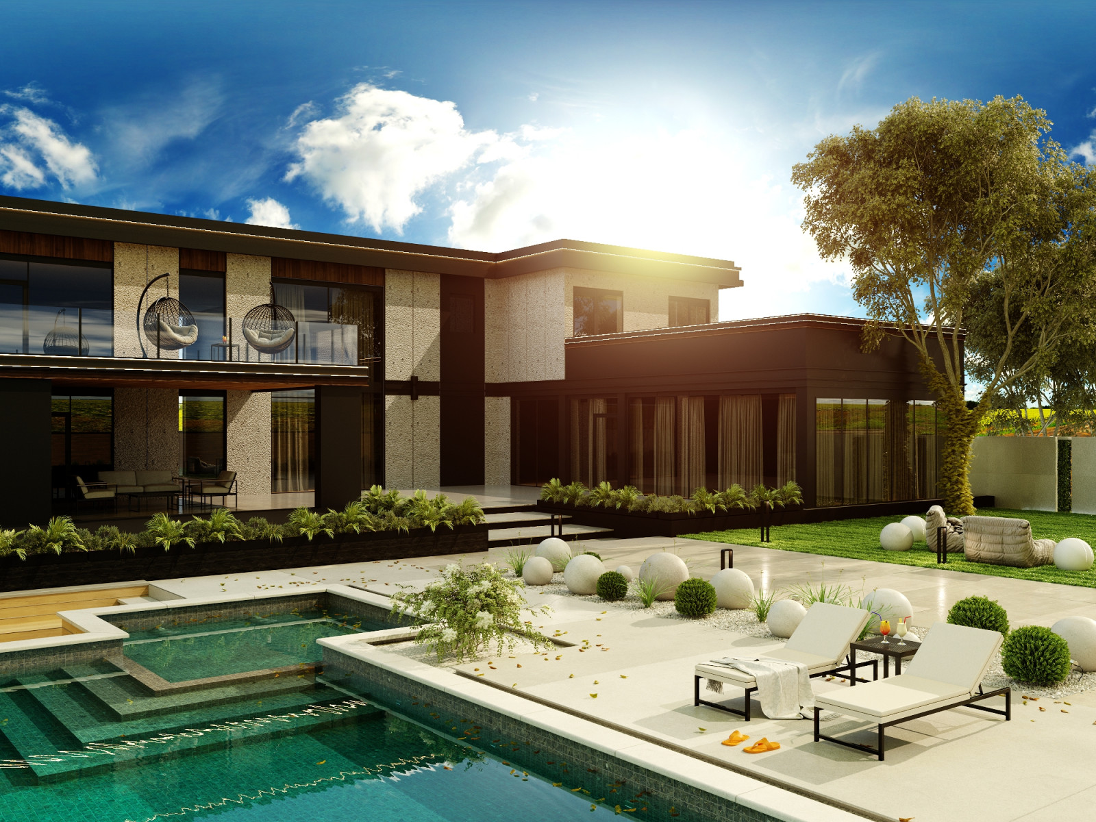 Обложка проекта: Благоустройство двора частного дома