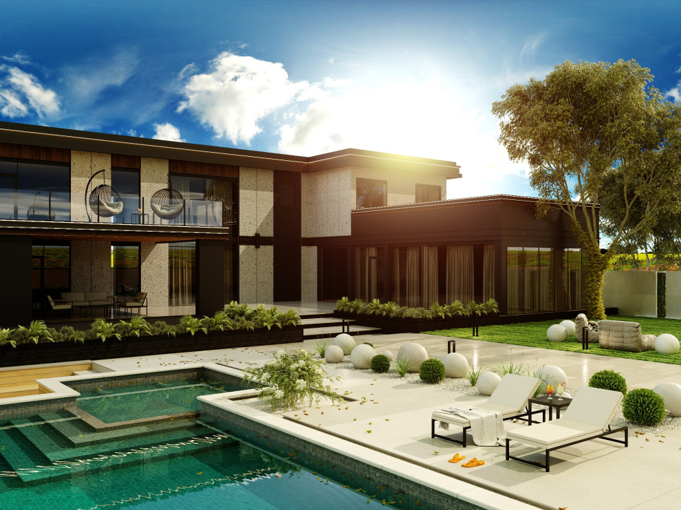 Обложка проекта: Благоустройство двора частного дома