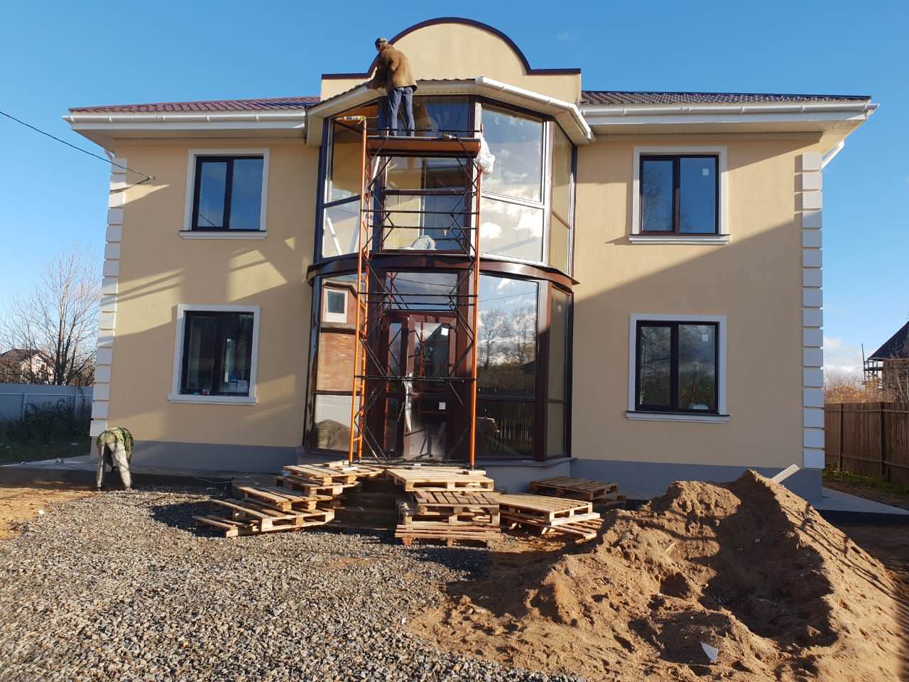 Обложка проекта: Отделка фасада частного дома