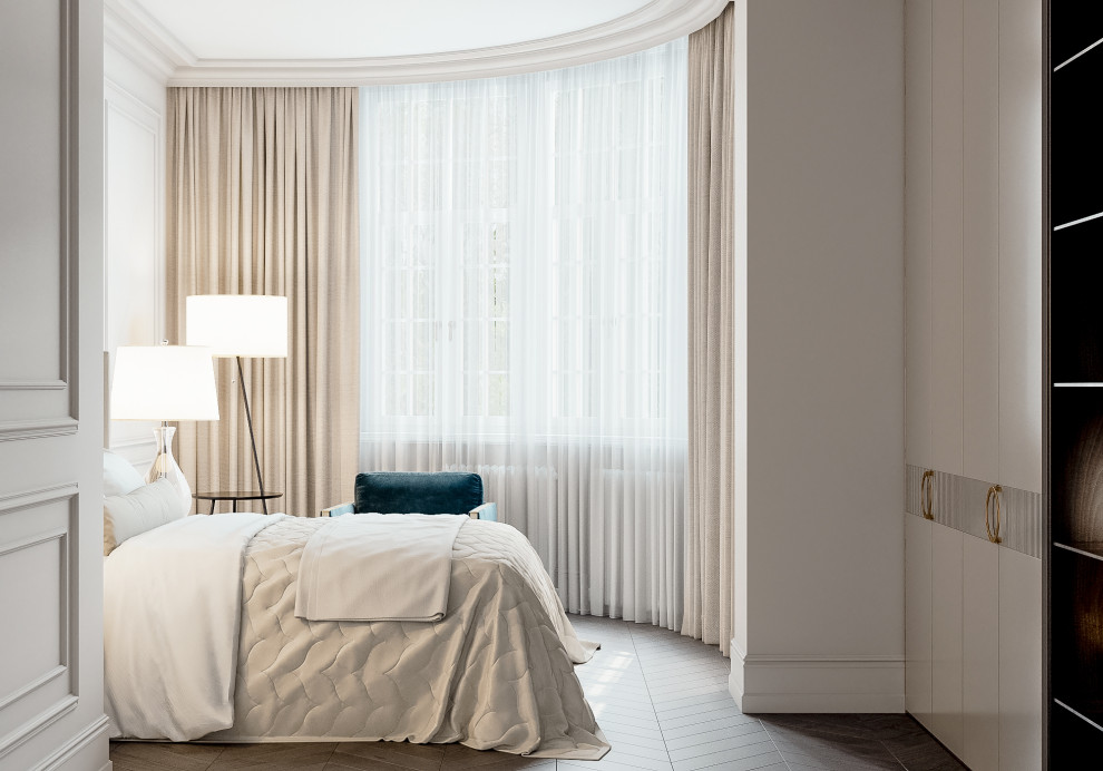 Светлая квартира в стиле неоклассика