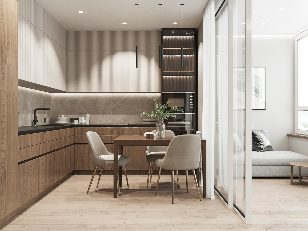 Дизайн трехкомнатной квартиры (м. Крестьянская Застава)