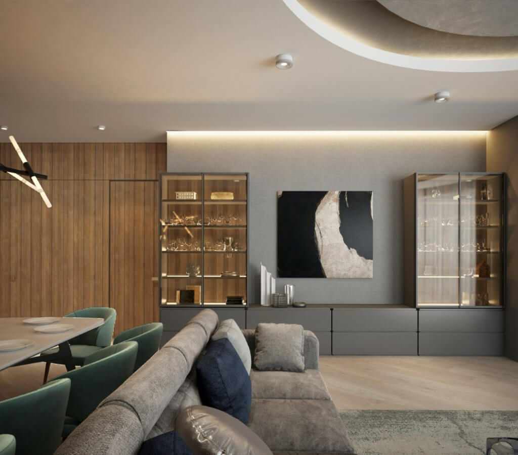 Дизайн квартиры 180 м2 на Кутузовский проспект