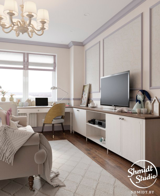 Проект "Яркий" в стиле Ardeco, Минск, 120 м.кв