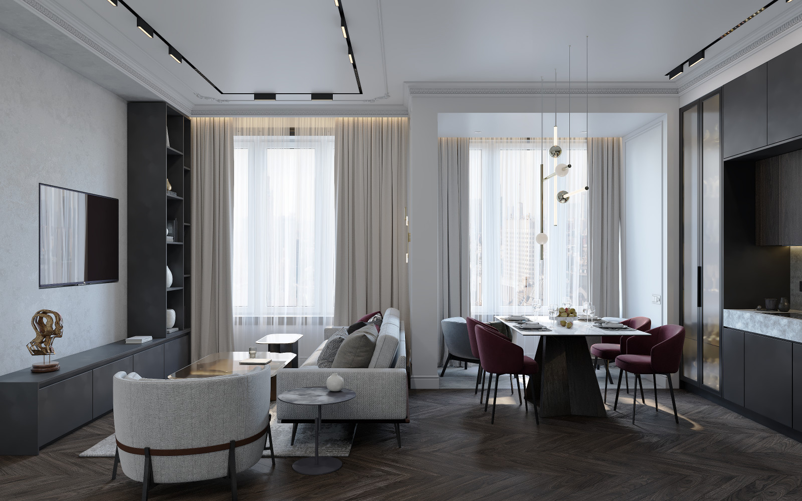 Кухня и обеденная зона