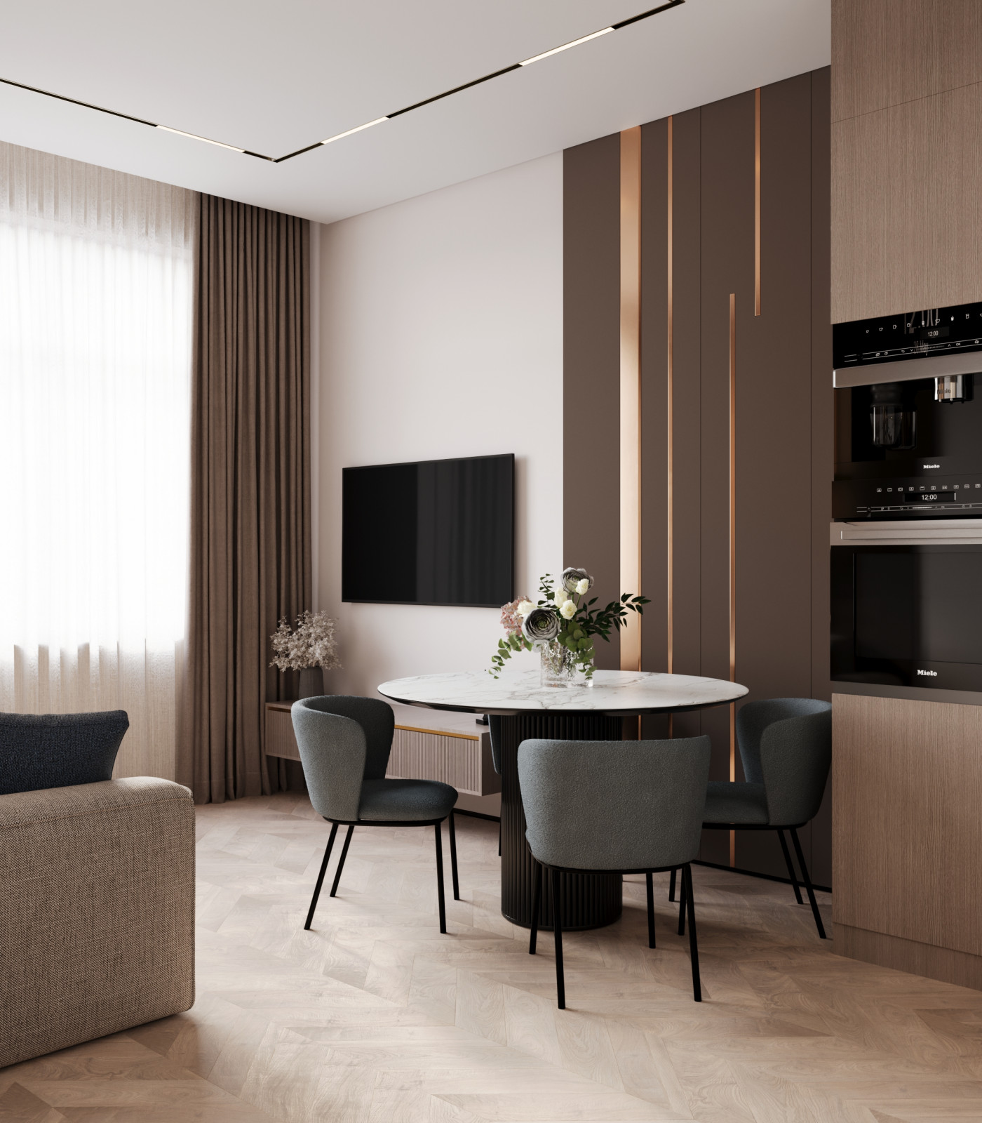 Дизайн интерьера небольшой квартиры для супружеской пары