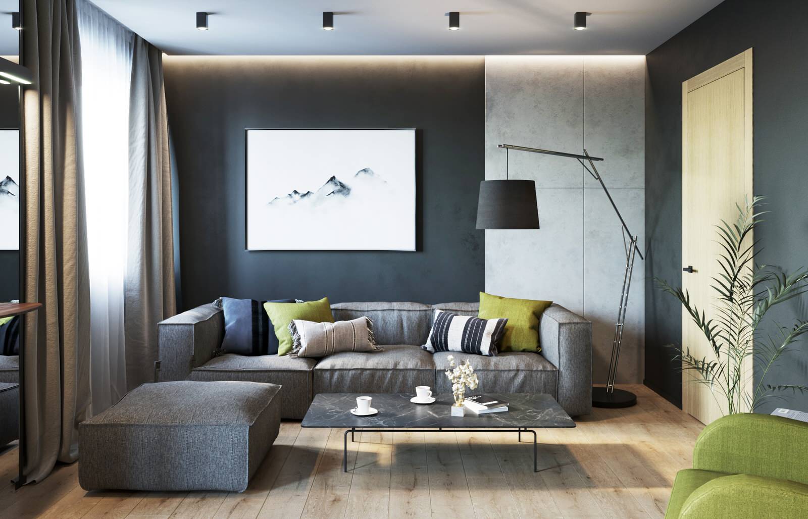 Квартира для семьи в современном стиле