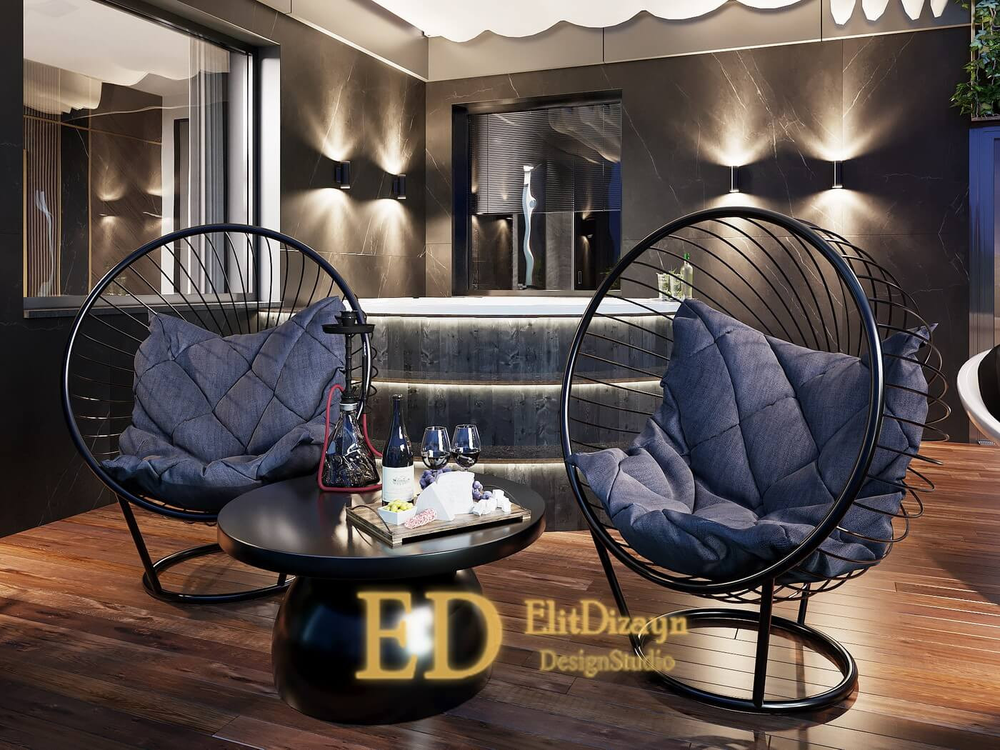 Пентхаус с террасами - 246м