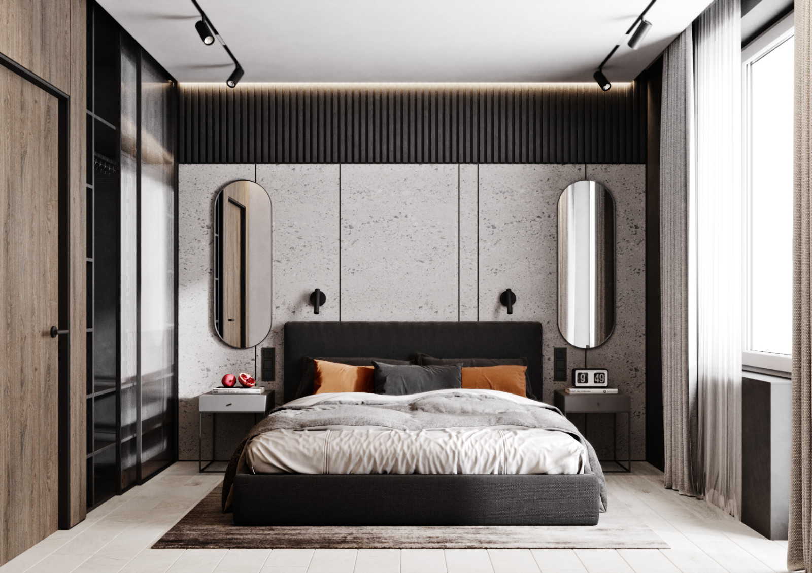 Квартира в темных оттенках