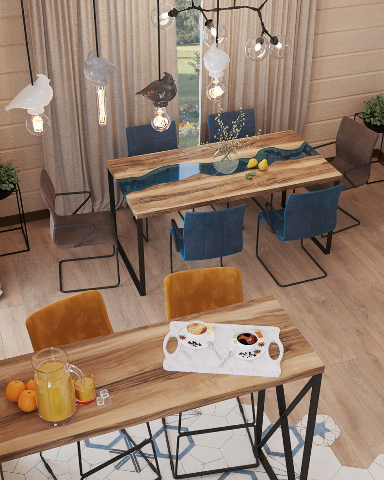 Обложка проекта: Дом из дерева. Кухня-столовая