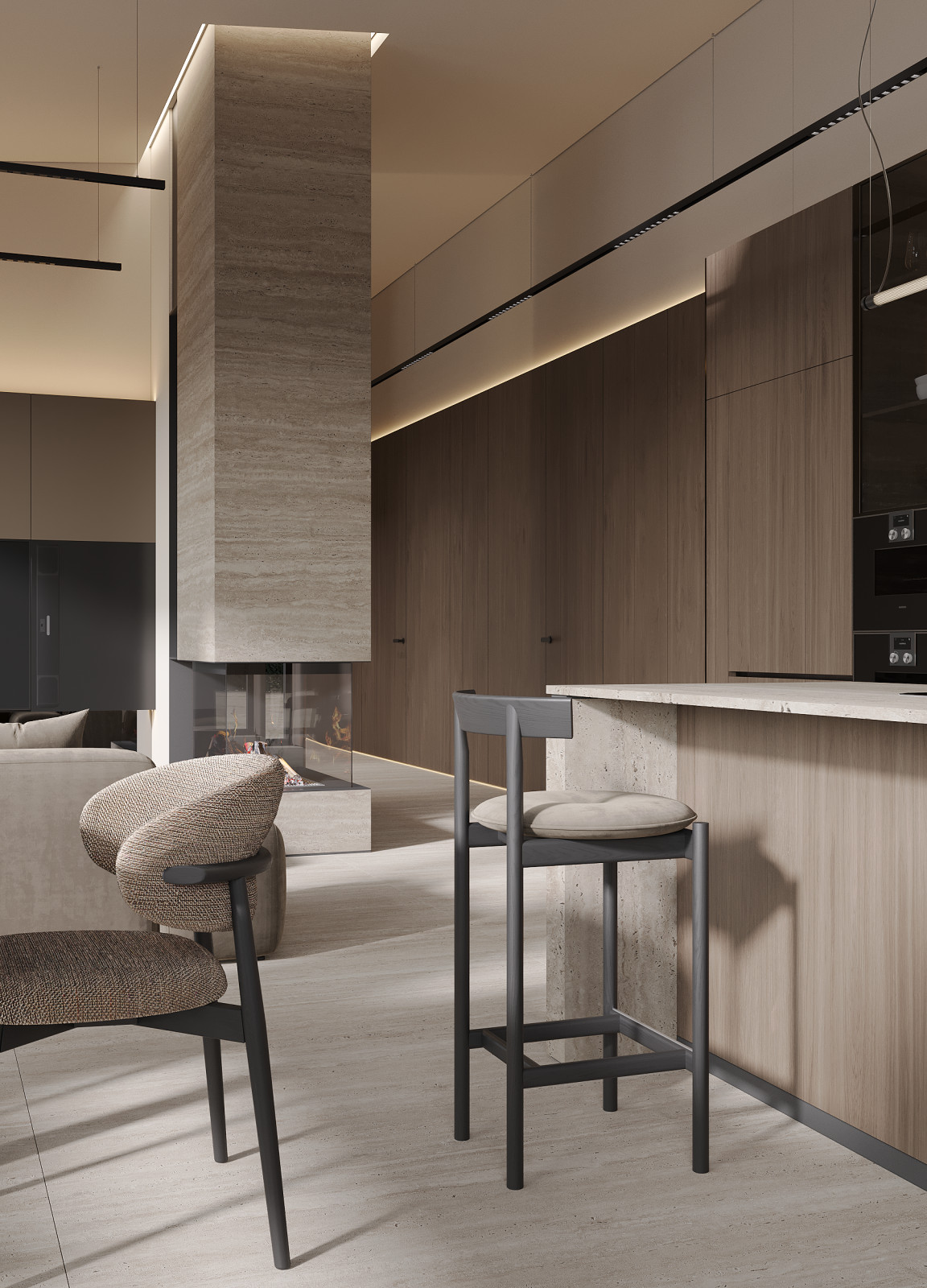 Интерьер дома, 9 просека, 240м2