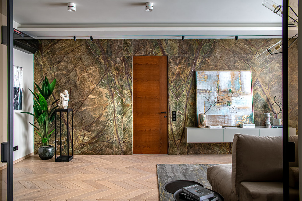 Houzz тур: Интерьер с шестью спрятанными монолитными колоннами