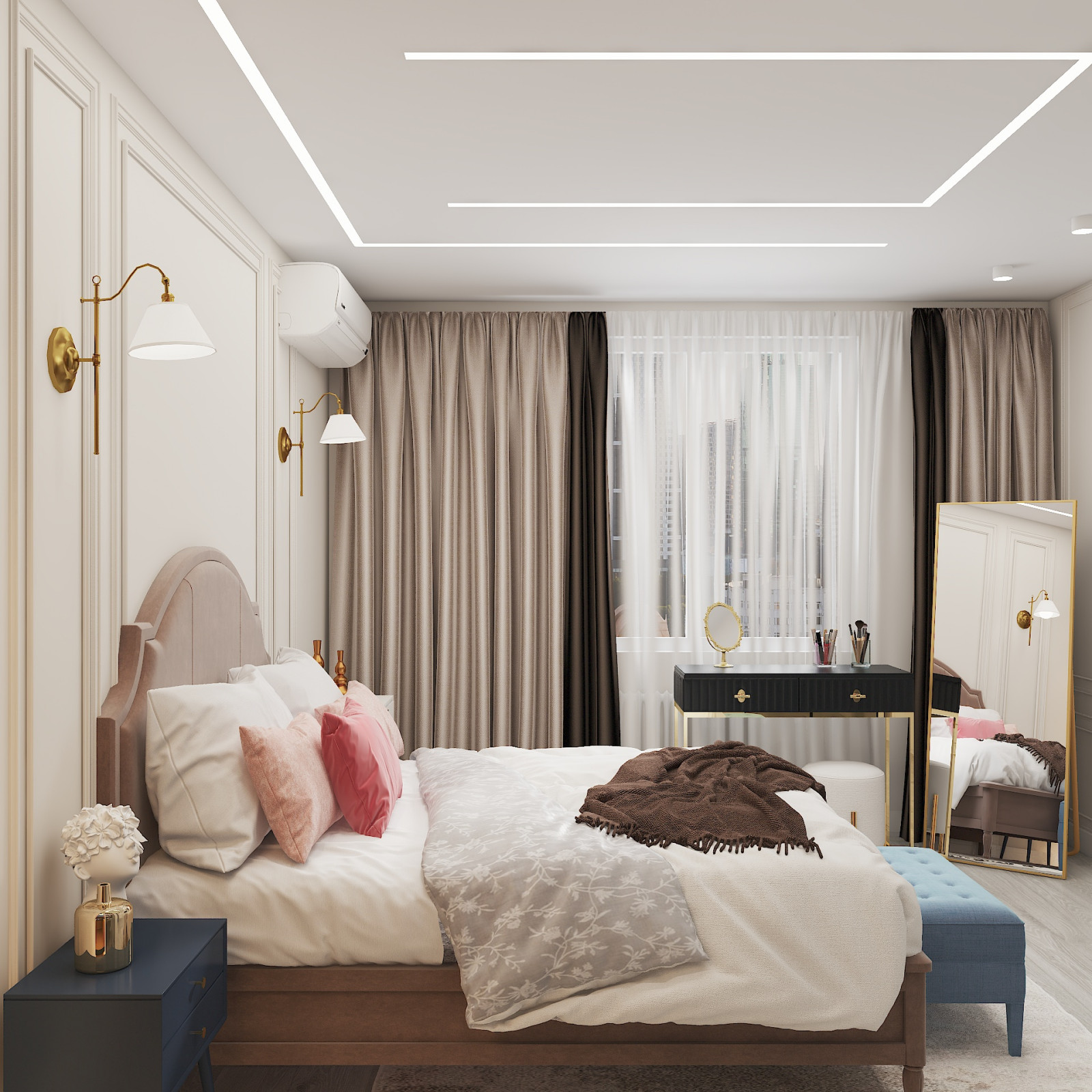 Проект квартиры с яркими акцентами