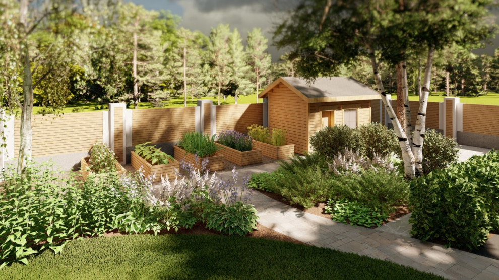 Обложка проекта: Проект сада Лесная жемчужина