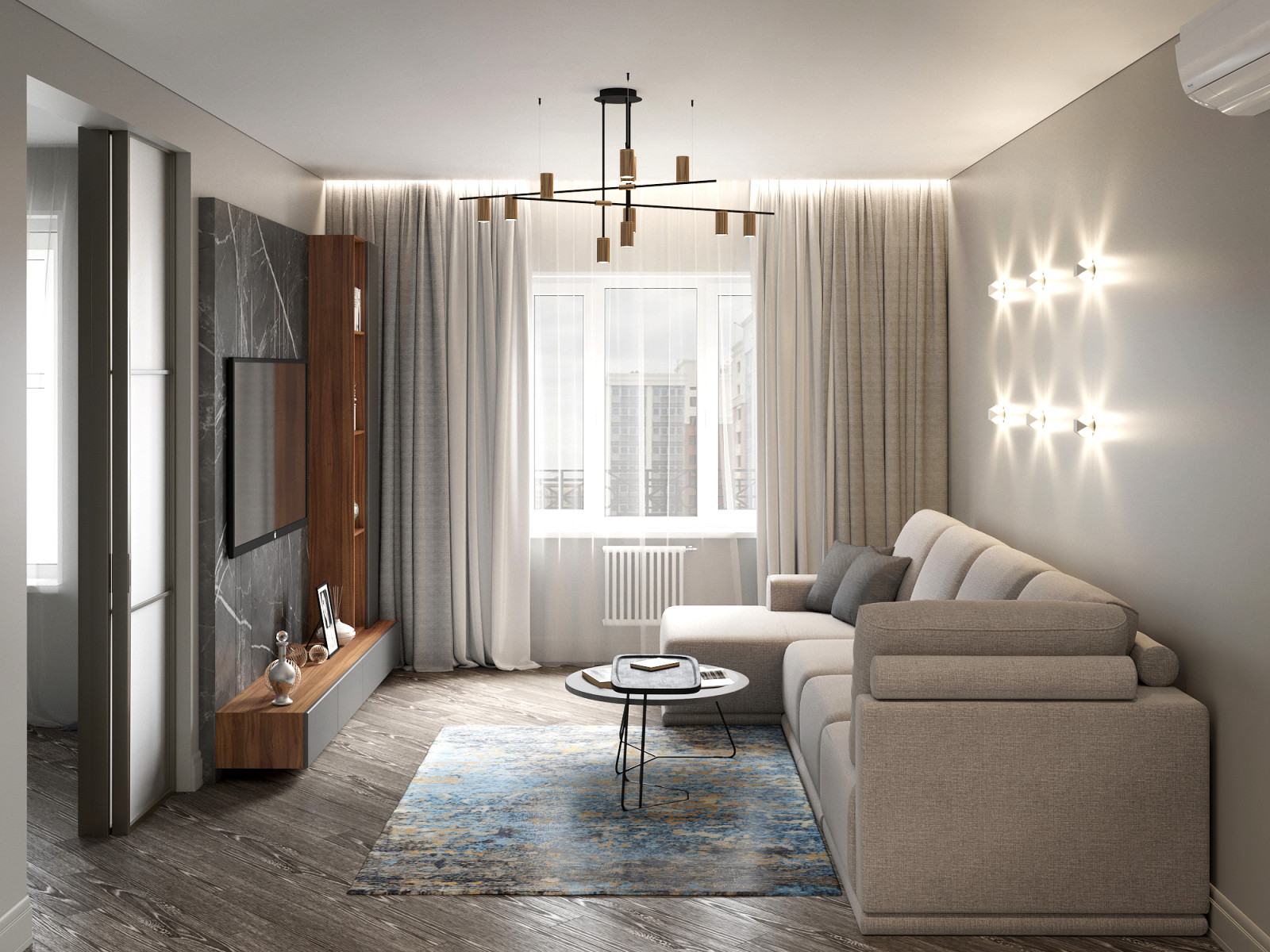 Обложка проекта: Кв в ЖК "Нестеровский" для молодой семьи. 2021г.