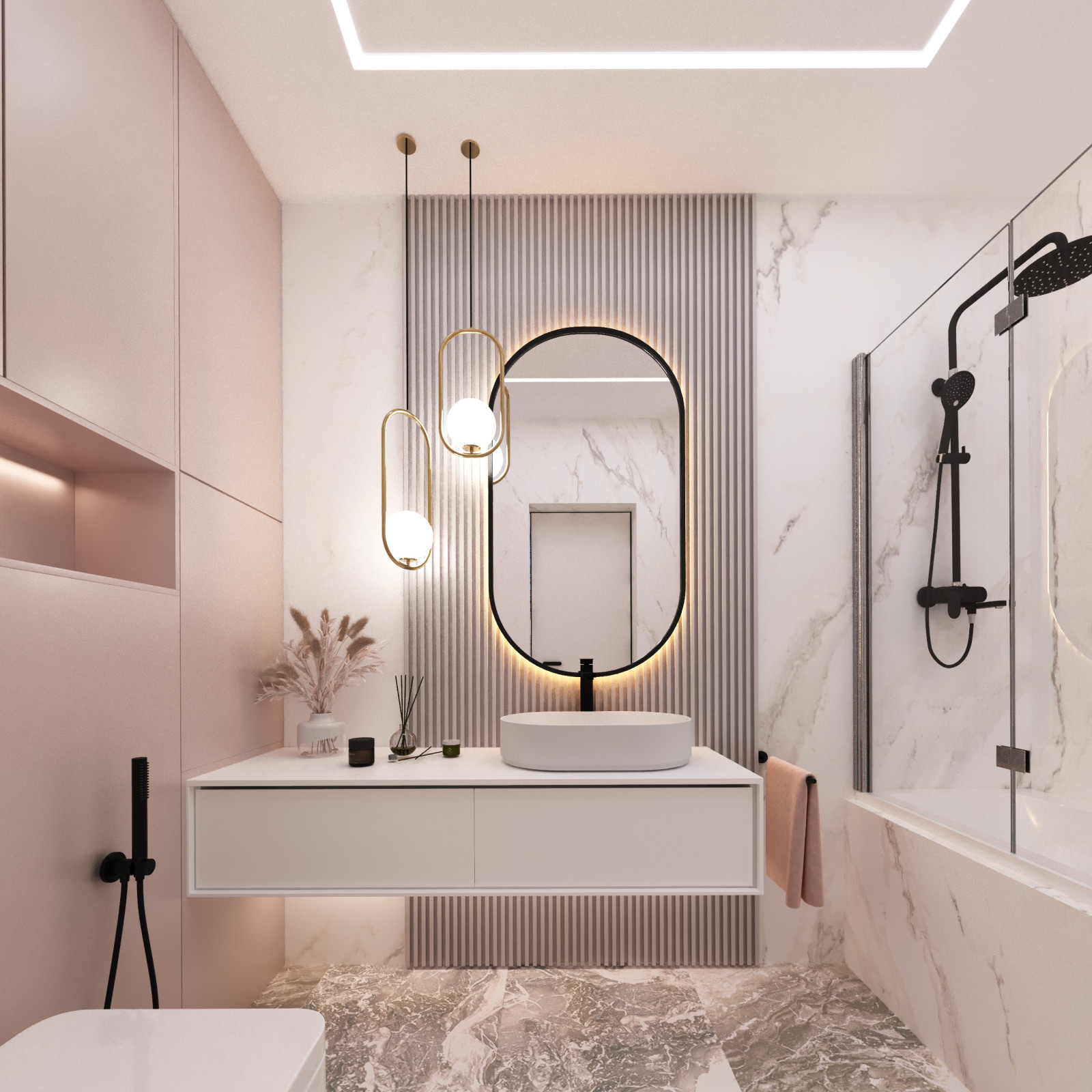 Дизайн-проект интерьеров квартиры 108 м2