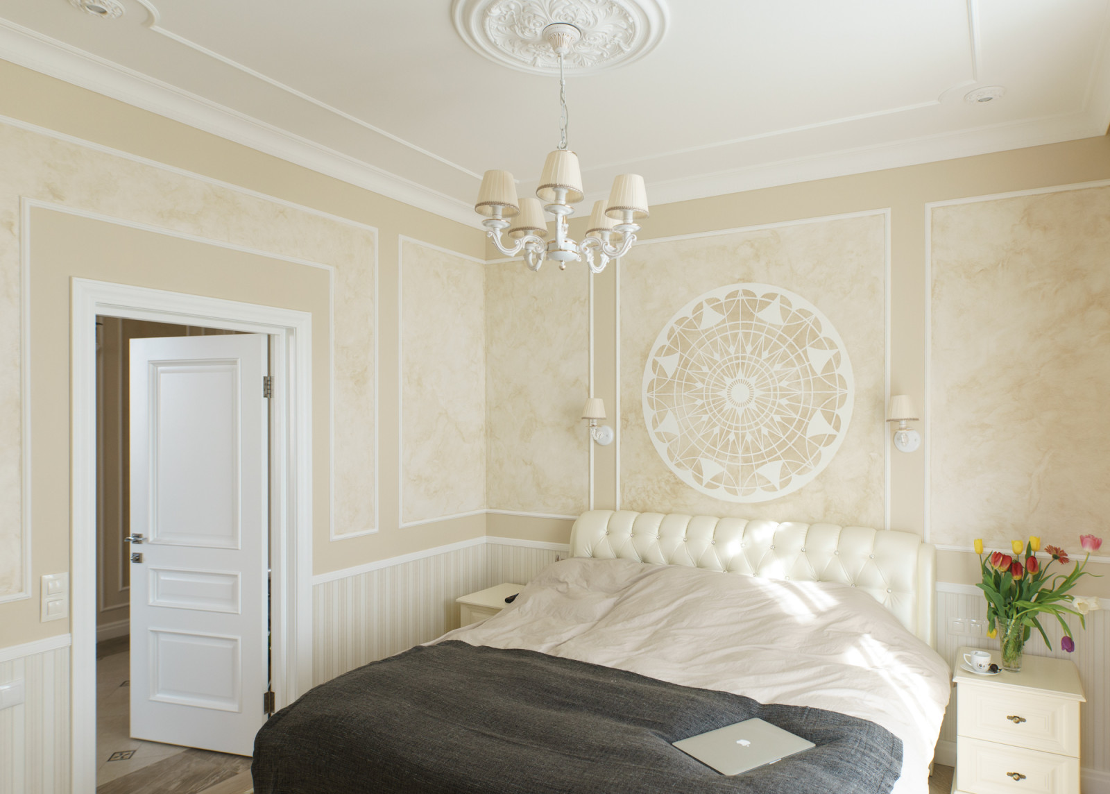 Декоративная штукатурка в классическом интерьере