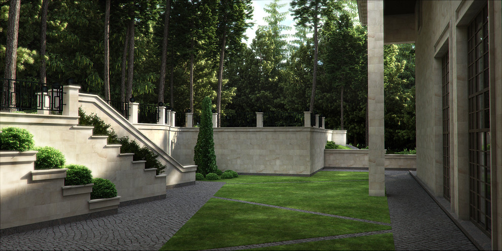 Обложка проекта: Ландшафт Сады Майендорф, Генплан, подпорные стены