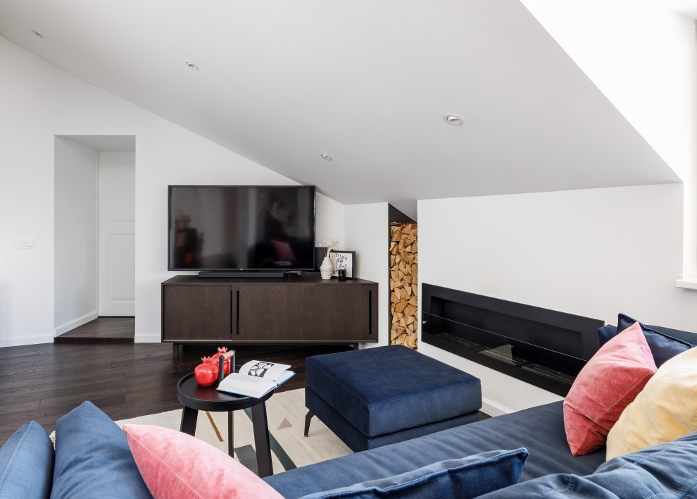 Мансардная двухуровневая квартира в скандинавском стиле