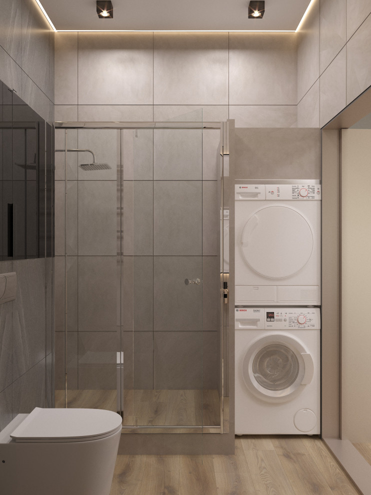 Двухкомнатная квартира в современном стиле с преобладанием древесных акцентов