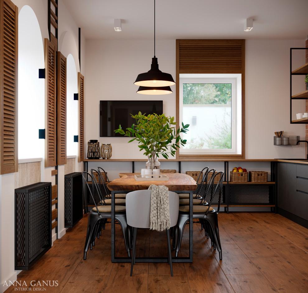 Застекленная терраса с кухней