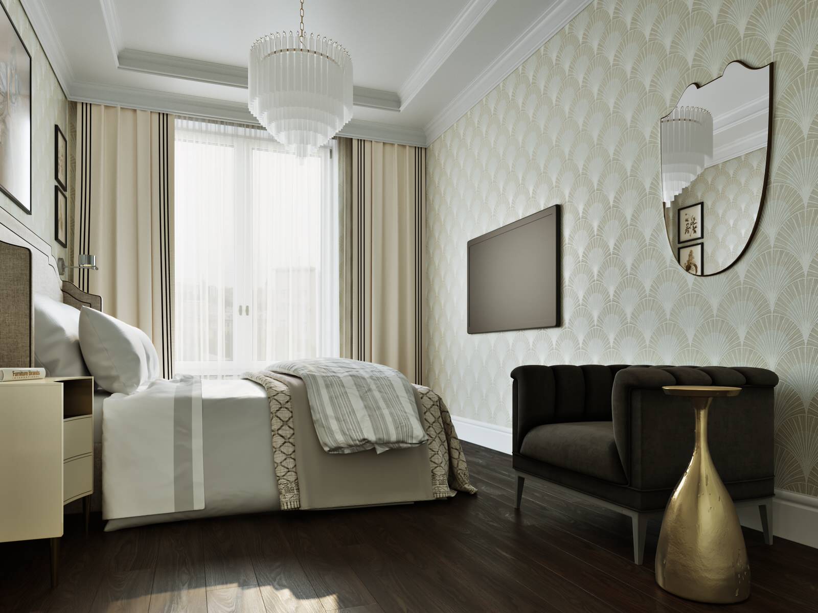 Апартаменты "Пресня Сити" в стиле Барбары Берри