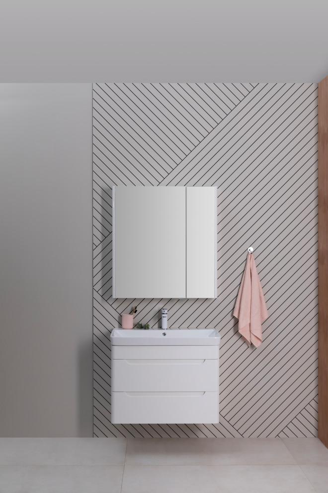 Зона умывальника в ванной комнате