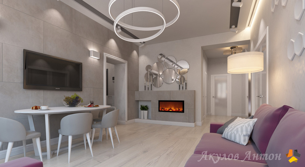 Дизайн-проект интерьера нескольких комнат по ул.Богданова. 40 кв.м.