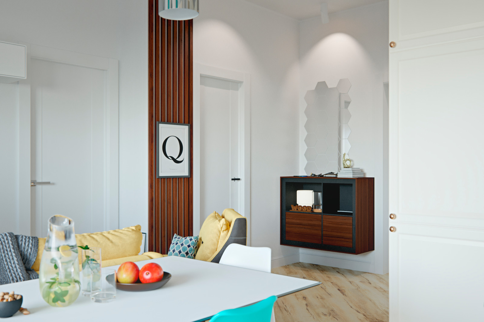 Проект отделки квартиры 44м2 в ЖК "Ривер Парк"