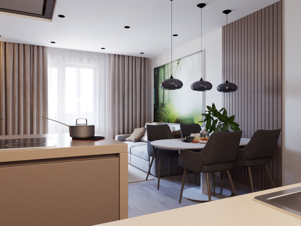 Дизайн проект двухкомнатной квартиры 72 кв.м