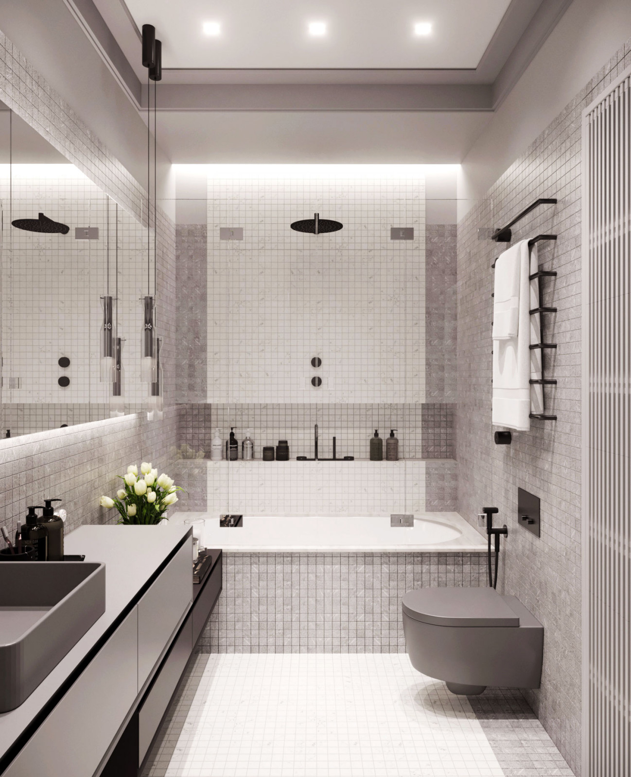 Современный интерьер с элементами скандинавского дизайна