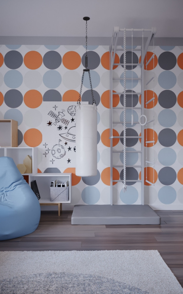 Детская. Дизайн-проект коттеджа в Московской области