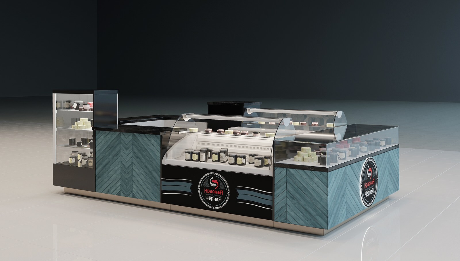 Проект торгового островка "caviar"