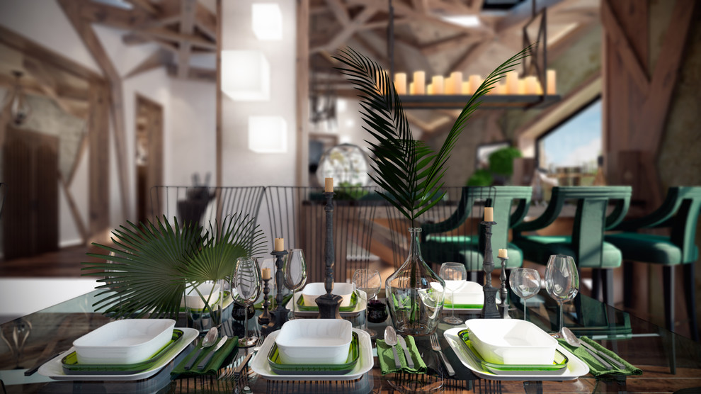 Современная интерпретация шале, просторный загородный дом