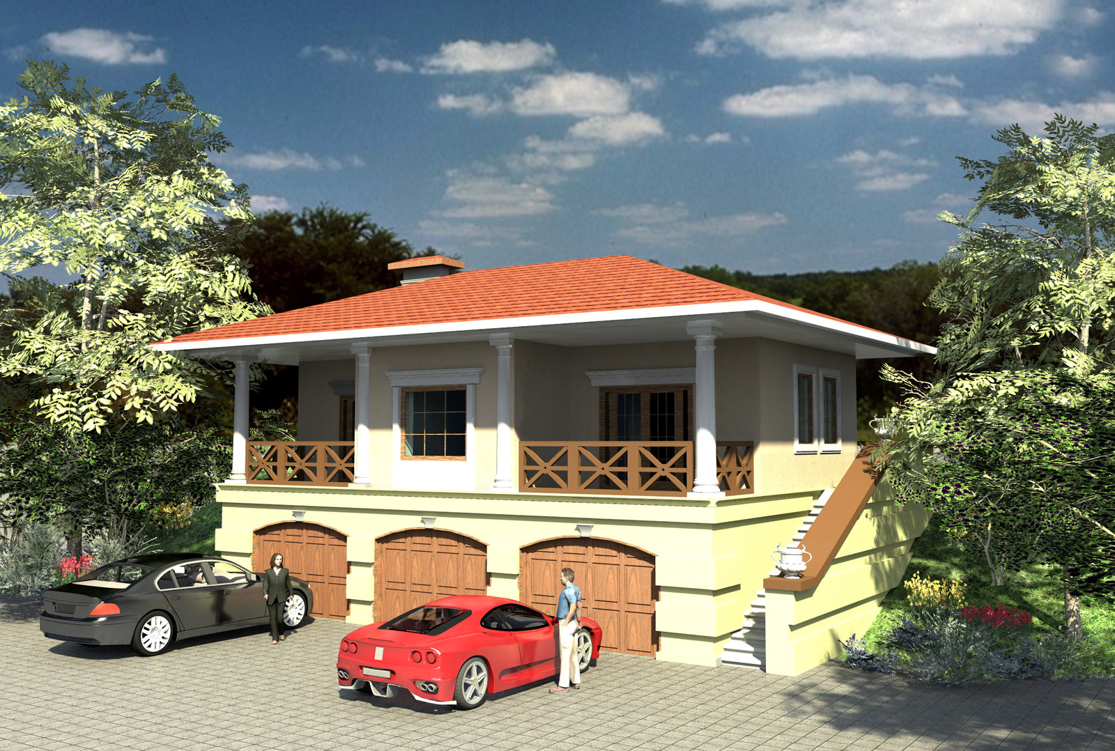 Классическая вилла в Новороссийске.